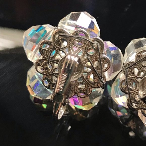 Vintage Laguna Aurora Gorgeous Clip On Earrings - Picture 9 of 11